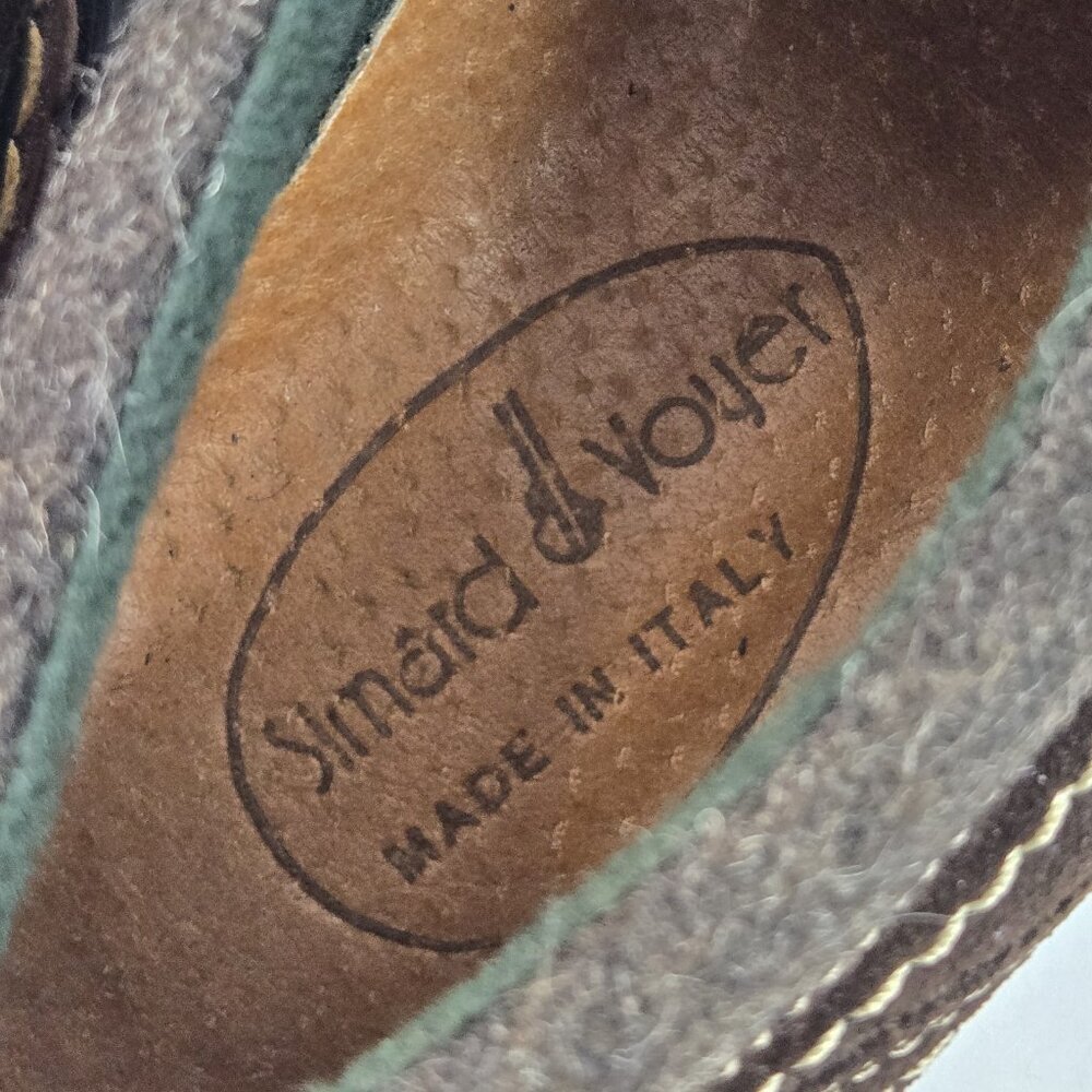 Simard & Voyer Marzetti Women Oxfords EU 37 Brown Suede Leather Lace Up Rustic - Picture 5 of 10